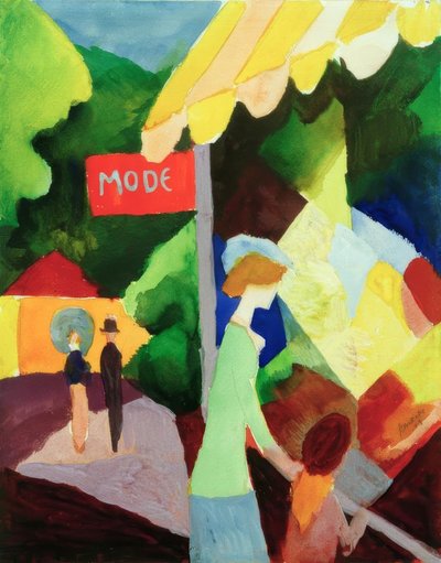 Etalage door August Macke