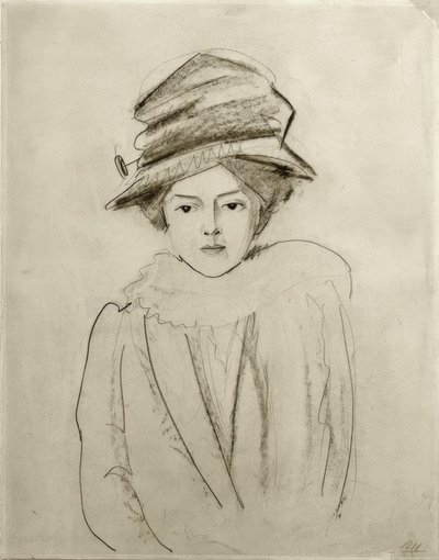 Portret van Elly Jost door August Macke
