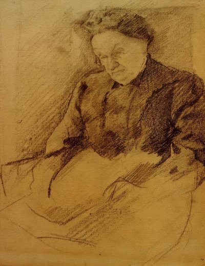Portret Katharina Koehler door August Macke
