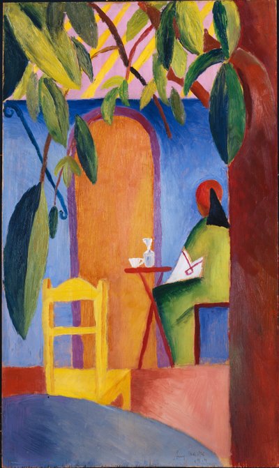Turks Café door August Macke
