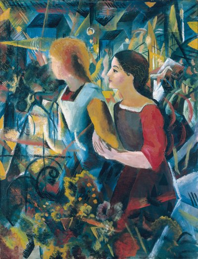 Twee meisjes door August Macke