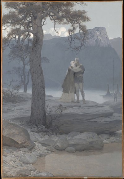 Afscheid (uit de Saga van Frithiof) door August Malmström