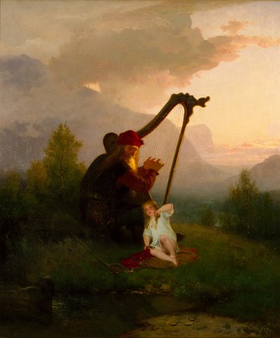 Koning Heimer en Aslog, 1856 door August Malmström