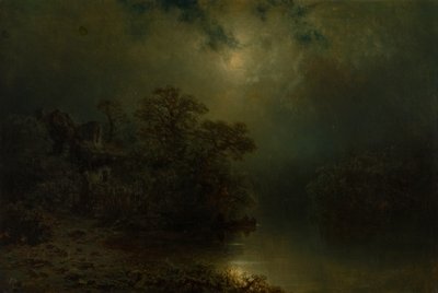 Maanlichte Nacht door August Piepenhagen