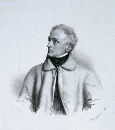 De schilder Johann Peter Krafft door August Prinzhofer