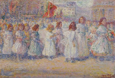 Corpus Christi processie door August Roth
