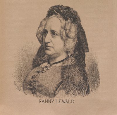 Schrijver Fanny Lewald door August Schubert