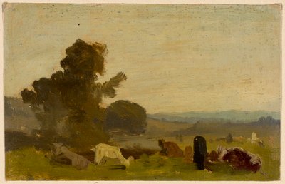 Landschapsstudie door August Seidel