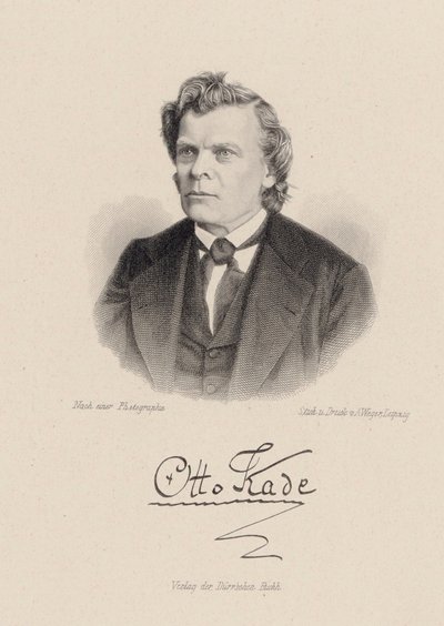 Portret van de componist Otto Kade door August Weger