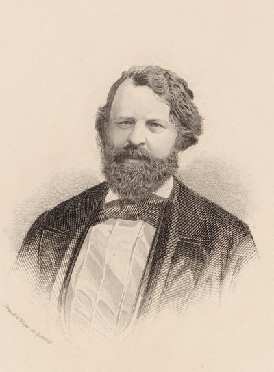 Portret van de violist en componist Joseph Joachim 1831-1907 door August Weger