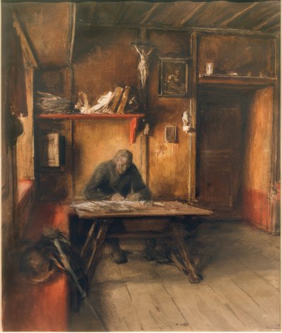 De dorpsschrijver door August von Pettenkofen