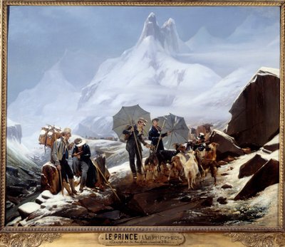 Landschap van Susten (Zwitserse Alpen) door Auguste Xavier Leprince
