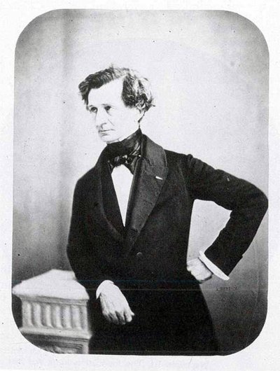 Portret van Hector Berlioz, ca. 1850s door Auguste Adolphe Bertsch