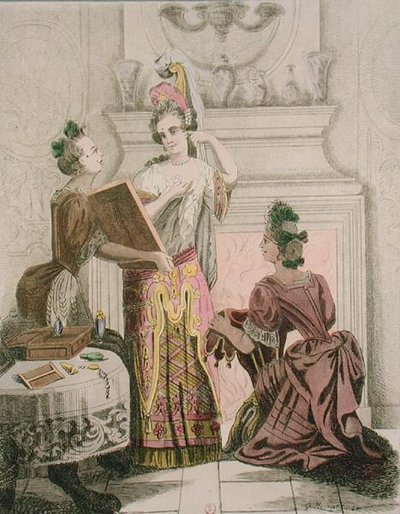 Kleedkamer van de kunstenaar (facsimile editie van een 17e-eeuwse gravure) door Auguste Alexandre Guillaumot