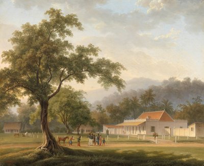 Huis van de assistent-resident van Banyuwangi, Oost-Java (Jawa Timur) door Auguste Antoine Joseph Payen