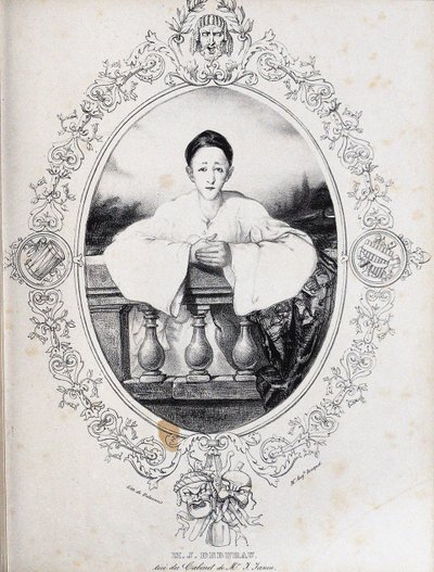 Jean-Gaspard Deburau als Pierrot door Auguste Bouquet