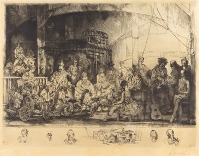 Frattelini Circus door Auguste Brouet