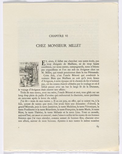 Frédéric Mistral: Mémoires et Recits van Frédéric Mistral: vrouw en man te paard (pagina 65) door Auguste Brouet