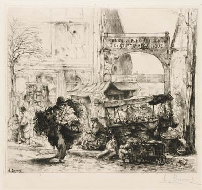 Een Ochtend op de Avenue de Clichy door Auguste Brouet