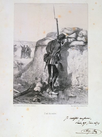 Beleg van Parijs, Frans-Duitse Oorlog, 1870-1871 door Auguste Bry