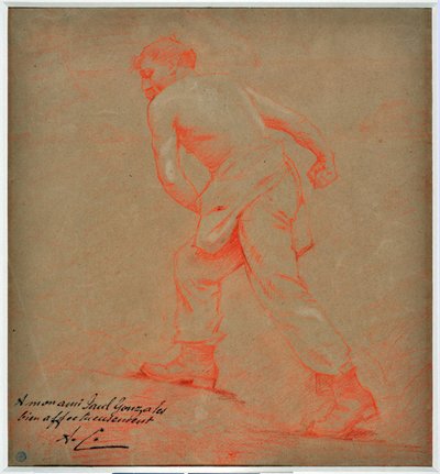 De zaaier (tekening door Auguste Carli) door Auguste Carli