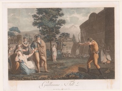 Willem Tell met handboog door Auguste Claude Simon Legrand