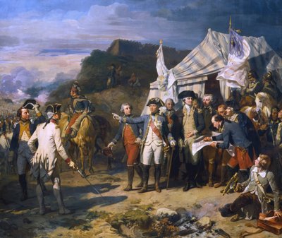 Belegering van Yorktown, 1781 ca. 1836 door Louis Charles Auguste Couder