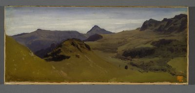 Landschap in Auvergne door Auguste Francois Bonheur