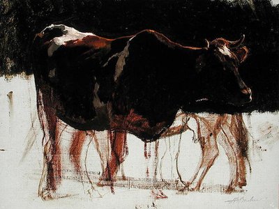 Studie van Vee door Auguste Francois Bonheur