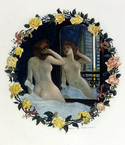 Illustratie door Auguste François Gorguet voor ""Le Lys rouge"" van Anatole France. 1894. door Auguste Francois Gorguet