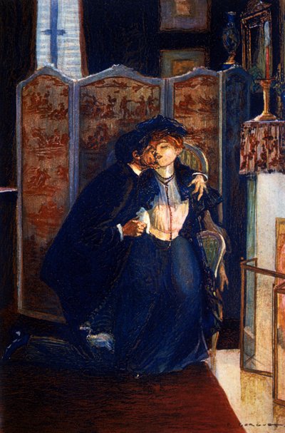 De rode lelie van Anatole France (1844 - 1924) door Auguste Francois Gorguet