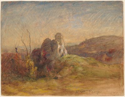 Landschap door Auguste Francois Ravier