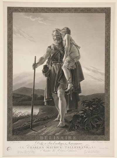 Belisaire door Auguste Gaspard Louis Desnoyers