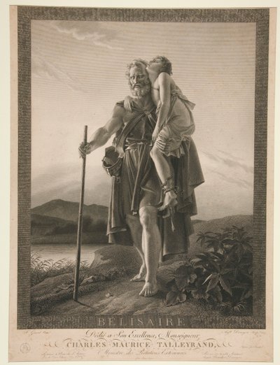 Belisarius door Auguste Gaspard Louis Desnoyers