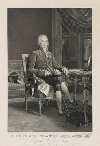 Charles Maurice de Talleyrand-Perigord door Auguste Gaspard Louis Desnoyers