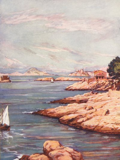 Frankrijk: La Corniche A Marseille door Auguste Gerardin