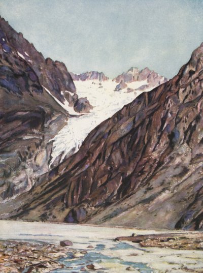 Frankrijk: Le Glacier Blanc Du Mt Pelvoux door Auguste Gerardin