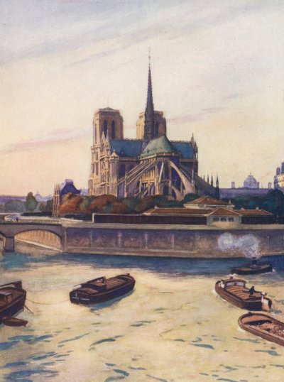 Frankrijk: Notre-Dame de Paris door Auguste Gerardin