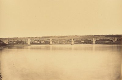 Givors naar Chasse tak, Viaduct over de Rhône door Auguste Hippolyte Collard