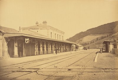 Tarare station, Gezien vanaf het spoor door Auguste Hippolyte Collard