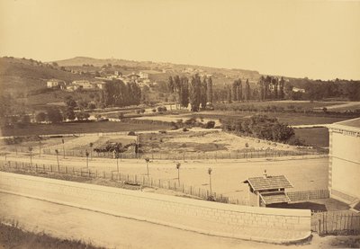 Lozanne, Uitzicht vanaf de spoorbrug door Auguste Hippolyte Collard