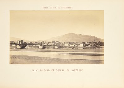 Saint-Thibaud en Coteau de Sancerre, Uitzicht vanaf de Chemin der Fer door Auguste Hippolyte Collard