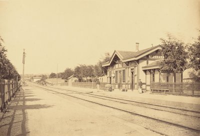 Station Saint-Jodard door Auguste Hippolyte Collard