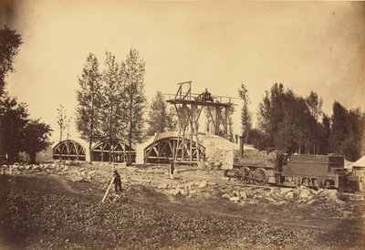 Viaduct over de Bonson (Loire-vallei) door Auguste Hippolyte Collard