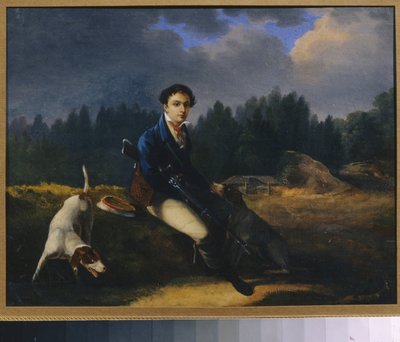 Portret van Nikita Vsevolzhsky (1799-1862), oprichter van de Groene Lamp vereniging door Auguste Joseph Desarnod