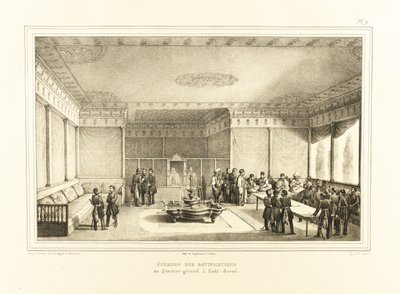 Ondertekening van het verdrag van Adrianopel in het oude paleis van Edirne door Auguste Joseph Desarnod