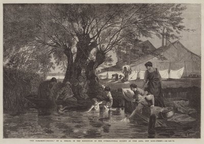 Het bleekveld door Auguste Joseph Herlin