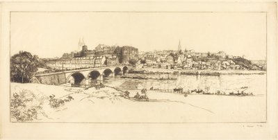 Angers - Panoramisch Uitzicht door Auguste Lepere