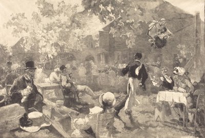 Au coq des bruyeres, 1888 door Auguste Lepere