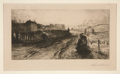 Aux fortifications, Porte de Versailles door Auguste Lepere